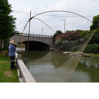 搬筝网捕鱼网自动渔网捕鱼可折叠扳网扳罾挑网抬网拉网提网小搬网ldn