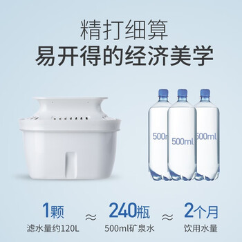 易开得刘涛代言滤水壶 3.5L家用净水器过滤器 便携式自来水净水壶带滤芯 一壶一芯 易开得刘涛代言滤水壶 3.5L家用净水器过滤器 便携式自来水净水壶带滤芯 一壶一芯