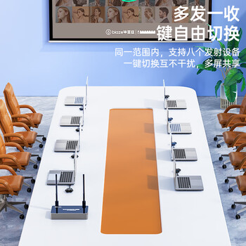 毕亚兹 HDMI无线投屏器USB/Type-C传输器会议同屏器适用手机笔记本电脑接电视显示器投影仪点对点50米