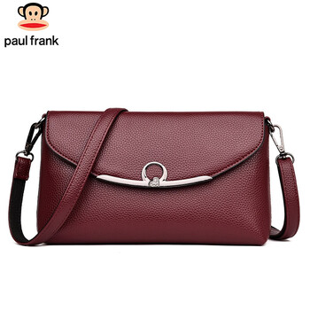 大嘴猴paulfrank中年女包妈妈包时尚真皮女士包包质感简约单肩斜挎包