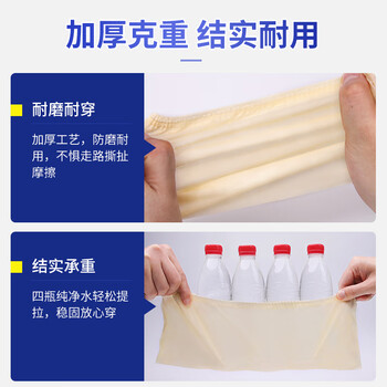 宜之选鞋套特厚无纺布160只一次性杏色脚套家用防尘耐磨透气防滑不易破