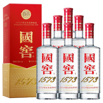 白酒 濾州老窖國窖 1573 GUOJIAO 52%,485ml,2本セット（Luzhou