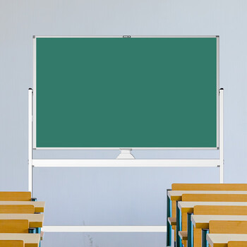 板挂式带轮立式会议磁性小黑板教学erxung圆边多功能挂式白绿板90120