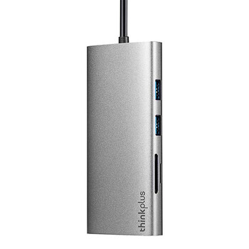 ThinkPad联想Type-C扩展坞USB-C转HDMI和VGA转接器USB分线器千兆网卡PD快充SD/TF读卡器笔记本拓展坞LC10