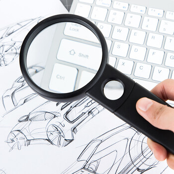 得力(deli)50mm高清手持阅读放大镜(带辅助放大镜) 得力(deli)50mm高清手持阅读放大镜(带辅助放大镜)