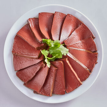 妙优可猪血新鲜猪红血块毛血旺火锅丸子食材配菜血豆腐4斤