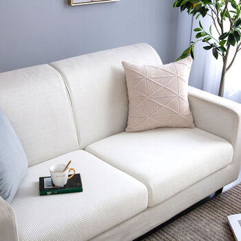 北欧弹力沙发套罩全包套沙发坐垫套贵妃坐垫单人沙发笠保护罩米白色