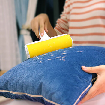 初舍（CHUSHE）粘毛器16cm+1个替换滚筒可水洗滚刷宠物毛发粘毛神器强力粘毛神器