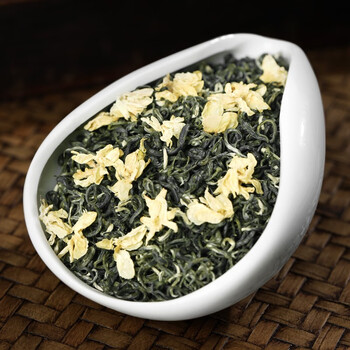 春上早茉莉花茶 新茶浓香型茉莉毛尖特级飘雪年货礼盒茶叶罐装125g