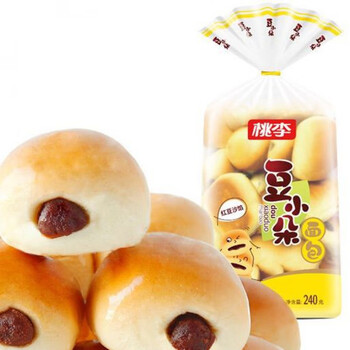 桃李豆小朵面包240g*3袋红豆馅新鲜现做桃李豆沙桃李面包早餐 豆小朵2