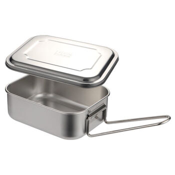 特厚食品级不锈钢304饭盒长方形带盖饭盒学生食堂打饭餐盒蒸饭盒特厚