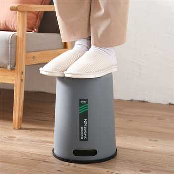 妙然压圈垃圾桶9L 2个装分类塑料垃圾篓家用厨房卫生间办公室加厚纸篓