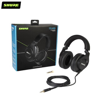 SHURE舒尔  SRH440A 专业录音室耳机 全封闭式头戴隔音降噪监听 40mm动圈钕驱动单元