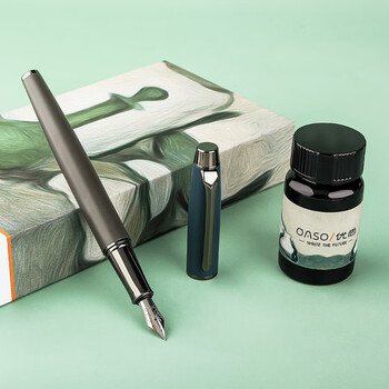 【开学必备】优尚(OASO)钢笔礼盒学生莫兰迪蓝F尖商务男女礼物毕加索旗下出品A8119 【开学必备】优尚(OASO)钢笔礼盒学生莫兰迪蓝F尖商务男女礼物毕加索旗下出品A8119