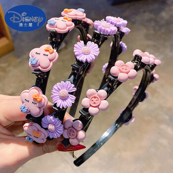 迪士尼(disney)儿童编发神器发箍网红女童夹子发饰公主宝宝压发头箍