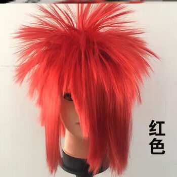 杀马特假发男女非主流舞蹈搞笑cos爆炸头网红葬爱家族搞怪头发套 b