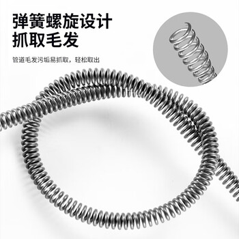 巨奇严选 下水道疏通器管道疏通器电动厨房厕所马桶疏通加长5米弹簧
