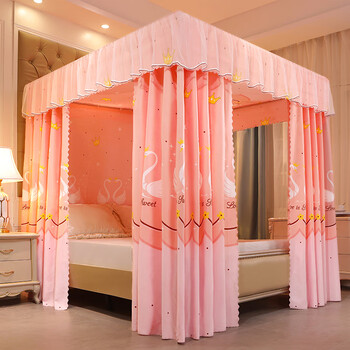 儿童蚊帐女孩公主 文章蚊帐家用卧室大床女孩房幔儿童公主保暖加厚网