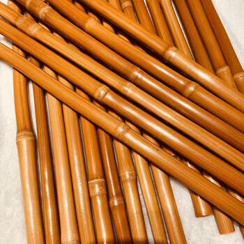 可狄实心玉竹把件实心竹棍教鞭高抛多节长棍文玩竹雕实心精抛细磨多节