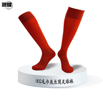 烈耀 LIEYAO足球袜002长筒专业加厚毛巾底长筒袜足球神袜足球训练运动袜长筒袜子12色可选  绿色