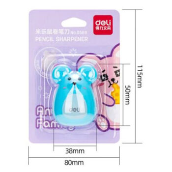 得力(deli)0569米乐鼠学生削笔刀卷笔刀转笔刀削笔器颜色随机 12个装 得力(deli)0569米乐鼠学生削笔刀卷笔刀转笔刀削笔器颜色随机 12个装
