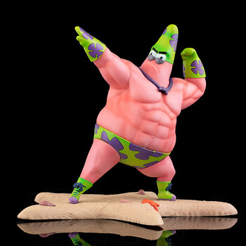 gk 肥肉派大星冰激凌人泳装潮玩恶搞模型汽车摆件 【肌肉派大星】