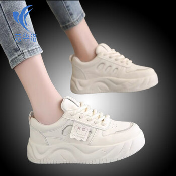 孕妇透气防滑运动鞋女夏季2024年新款软底平底网面小白板鞋米白色38