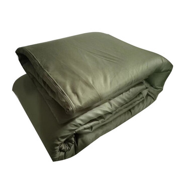 纯棉被子单人加厚保暖应急防疫救灾被学校劳保绿色被子磨毛棉被150200