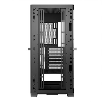 爱国者（aigo）YOGO K1钛灰色 超高兼容性 9风扇位 电脑机箱  E-ATX/ATX主板/360水冷/钢化玻璃全侧/4090显卡