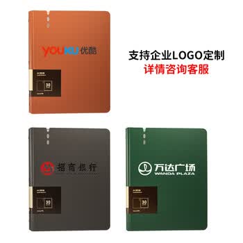 天色 A4/40页加厚插页资料册文件夹  多功能办公室收纳神器 试卷收纳孕检册乐谱夹 TS-1649 墨绿色