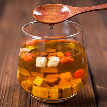 朕皇同仁堂养生茶葛根茶中华老字号葛根片老柴葛根汤茶粉块罐装200g