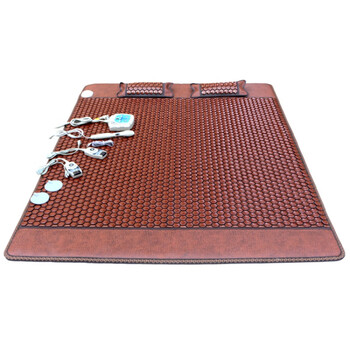 青岛丽可加热床垫韩国托玛琳电气石加热理疗床垫赭石丽远负离子青岛可