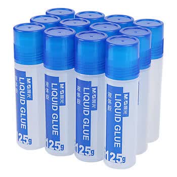 晨光(M&G) 文具125ml高粘度液体胶 办公快干耐用胶水 学生手工黏胶(软胶头涂抹均匀) AWG97003 12支装