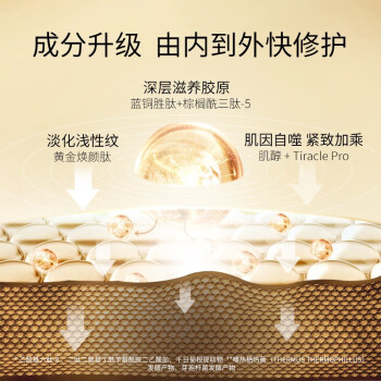 韩束护肤品化妆品套装补水紧致淡纹鎏金臻奢凝时礼盒（洁面100ml水120ml乳100ml精华30ml霜50ml眼霜20g）