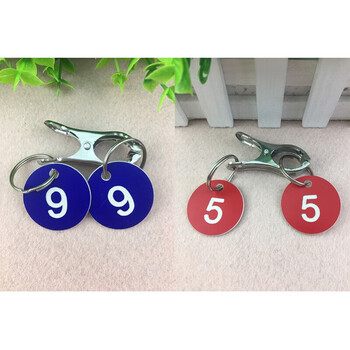 可狄 2022新 款辣烫叫号牌带夹子取餐牌塑料餐厅等号牌手牌定制(不