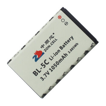 中顺芯 BL-5C铝壳锂离子电池3.7V 户外照明音箱玩具学习游戏收音机专用 1050mAh