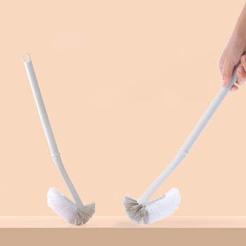 茶花 倍洁马桶刷子翘头清洁硬毛刷浴室长柄把神器卫生间厕所刷子