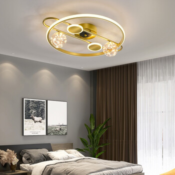 帝釜满天星吸顶灯轻奢卧室房间灯后现代主卧灯北欧创意书房餐厅灯新颖