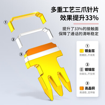 安普康(AMPCOM)电话水晶头4芯 电信工程级6P4C语音电话线连接头高品质RJ11镀金15U电话机接插头30个 AMCAT34030 安普康(AMPCOM)电话水晶头4芯 电信工程级6P4C语音电话线连接头高品质RJ11镀金15U电话机接插头30个 AMCAT34030