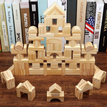 圆小米班班幼儿园玩具幼儿园建构区区域材料大中小班儿童积木拼装搭建