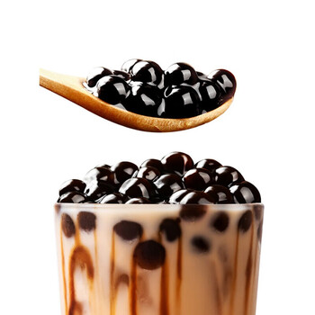 免煮快煮珍珠粉圆奶茶黑珍珠黑糖波霸珍珠配料奶茶店专用黑糖味珍珠