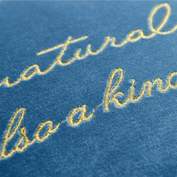 恒源祥 抱枕套简约字母绣花靠垫 办公室沙发汽车抱枕靠枕套 45*45cm