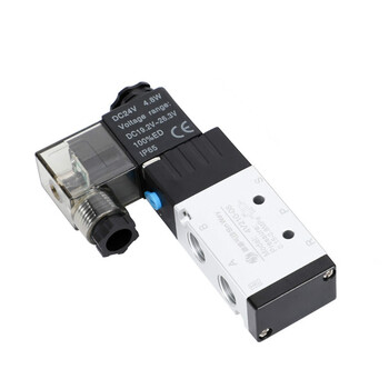 4v210一08两位五通电磁气动阀亚德客型气动电磁控制阀220v线圈24v 4v
