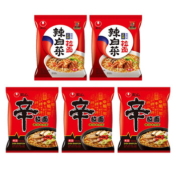 农心(nong shim) 辛拉面 辣白菜方便面 韩式泡面 宵夜即食方便面袋装