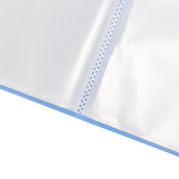 得力(deli)5006ES  A4透明活页多层分页试卷夹文件夹插页袋80页资料册文件收纳册学生办公用 蓝色 12本装