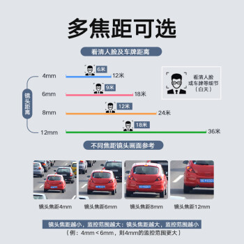 HIKVISION海康威视监控摄像头200万红外全彩夜视AI人形检测可录音POE网线供电室内外监控B12HV3-LA 4mm