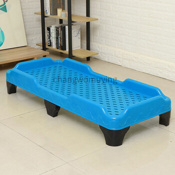 儿童塑料床幼儿园专用午休午睡床早教托管中心叠叠床宝宝单人小床