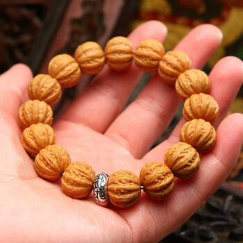 金翠喜猴头京八棱佛珠手串单圈收藏级小核桃盘玩男女手链念珠 10mm