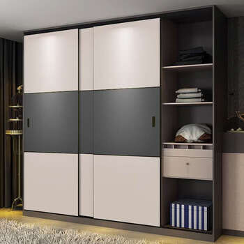 定制衣柜门推拉门移门做滑移门极简耐磨板现代简约北欧衣橱门柜门17