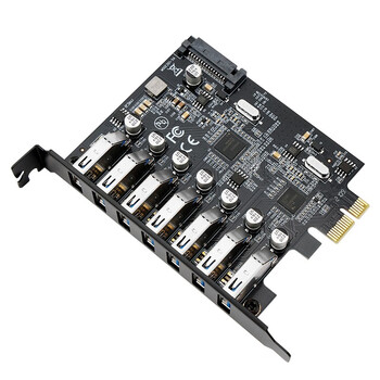 魔羯（MOGE）MOGE 台式机USB3.2 Gen1扩展卡电脑内置PCIE转七口USB3.0转接卡 MC2037 